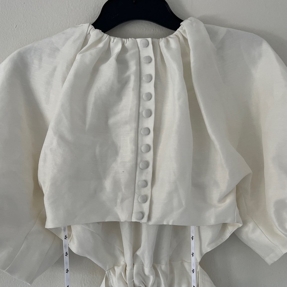 AJE Psychadelia Cutout Mini Dress Ivory • Size 6 AU • RRP $525 AUD - Picture 12 of 13